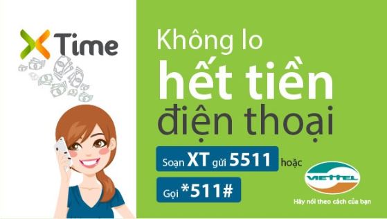 Tính năng ứng tiền mới Xtime của Viettel