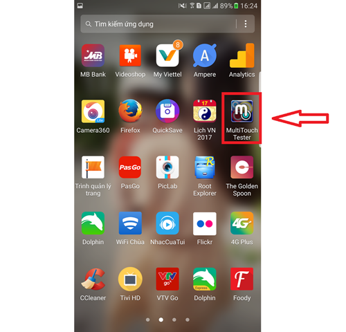 Test cảm ứng màn hình đa điểm trên Android