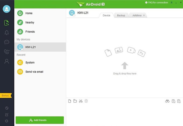 Phần mềm AirDroid giúp kết nối smartphone Android với máy tính