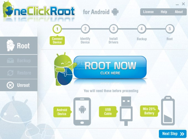 Ứng dụng One Click Root