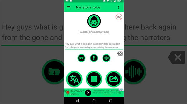 Phần mềm chuyển văn bản thành giọng nói Phần mềm chuyển văn bản thành giọng nói trên điện thoại Narrator’s Voice