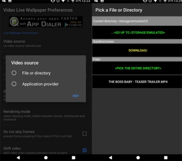 Cài đặt video làm màn hình khóa trên Android (1)