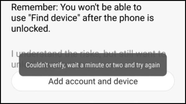 Nguyên nhân và cách khắc phục lỗi “Couldn’t verify, wait a minute or two and try again”