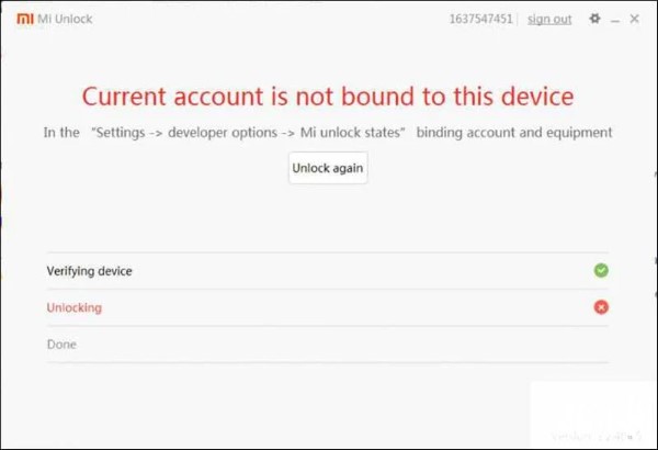 Nguyên nhân và cách khắc phục lỗi “Current account is not bound to this device”