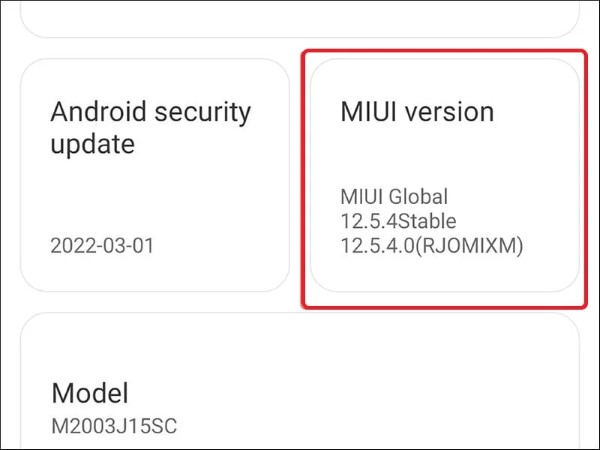 Chạm nhanh 7 lần liên tiếp vào dòng Phiên bản MIUI (MIUI Version) 